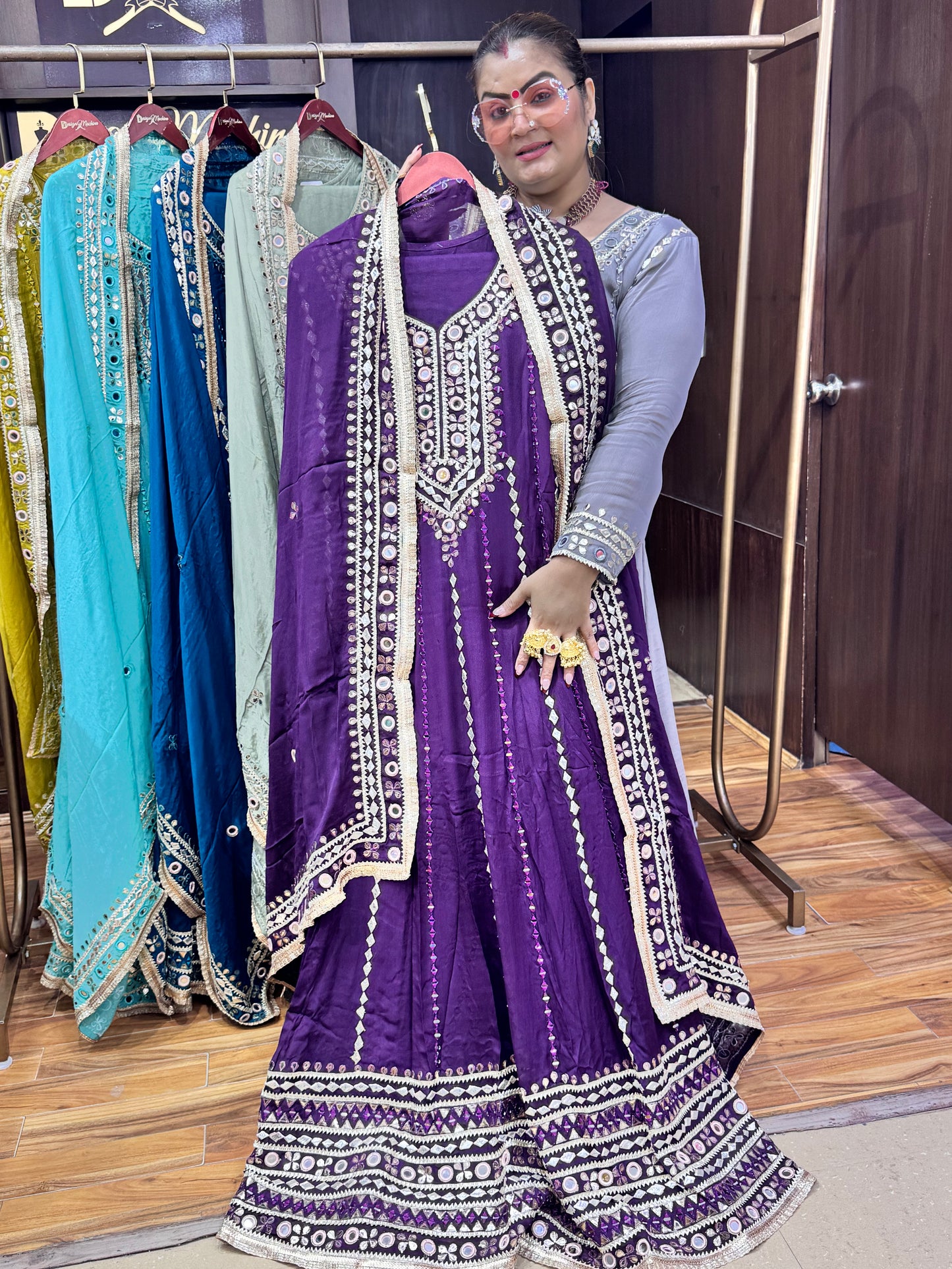 Zivora Crepe Anarkali