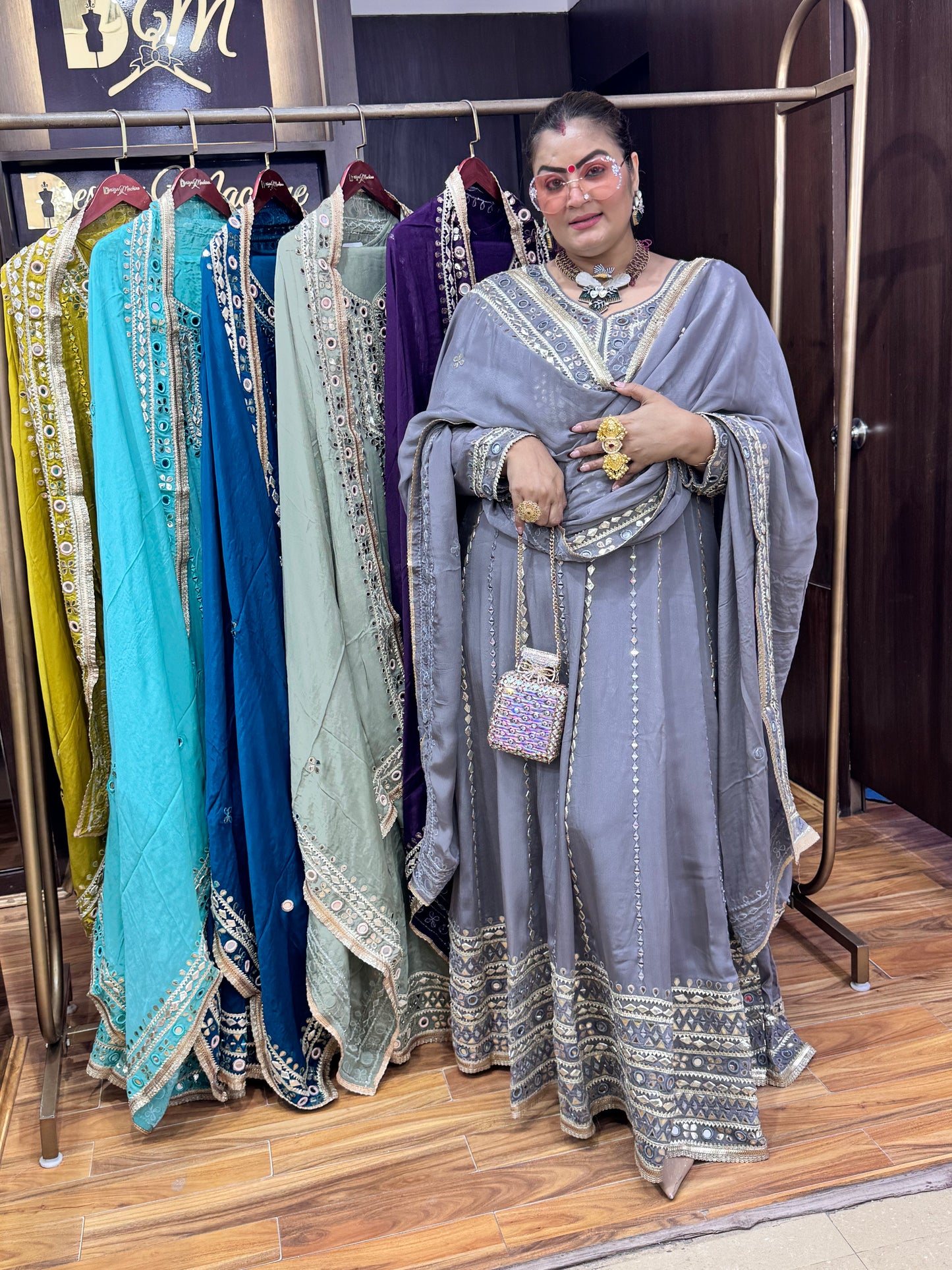 Zivora Crepe Anarkali