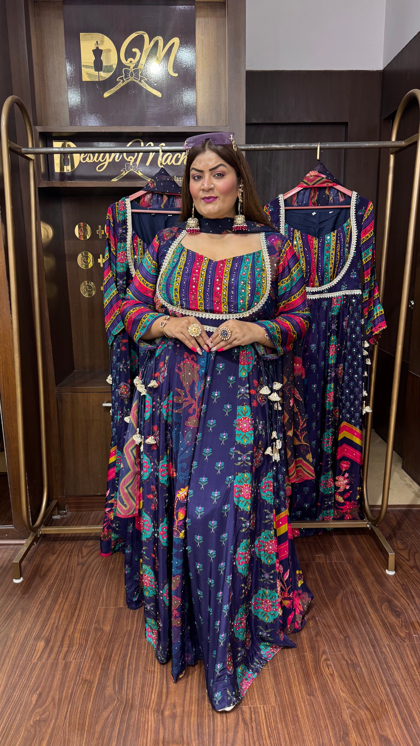 Nandini (Pure Crepe Anarkali)