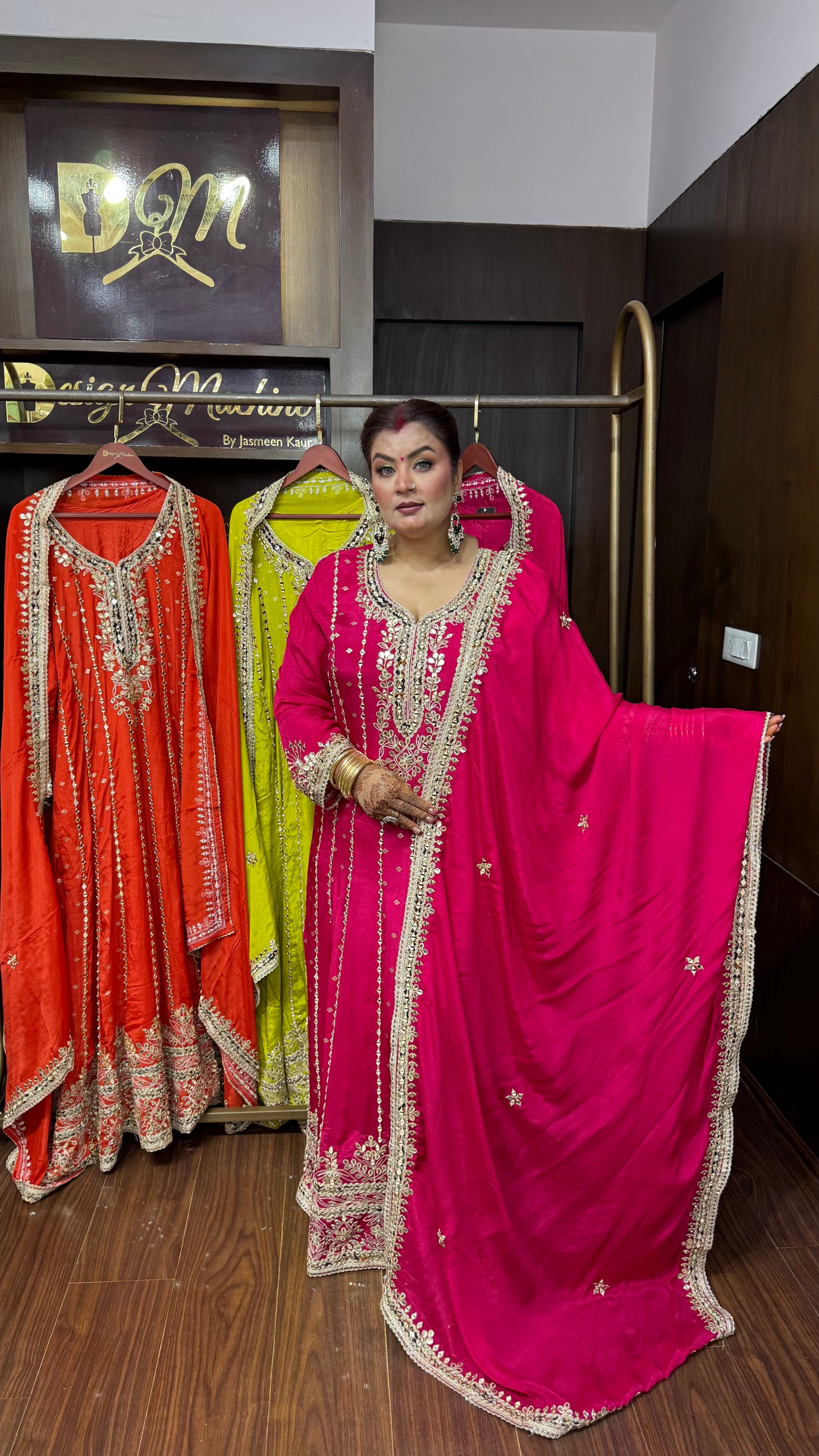 Reyanshika Pure Chunon Anarkali Suit