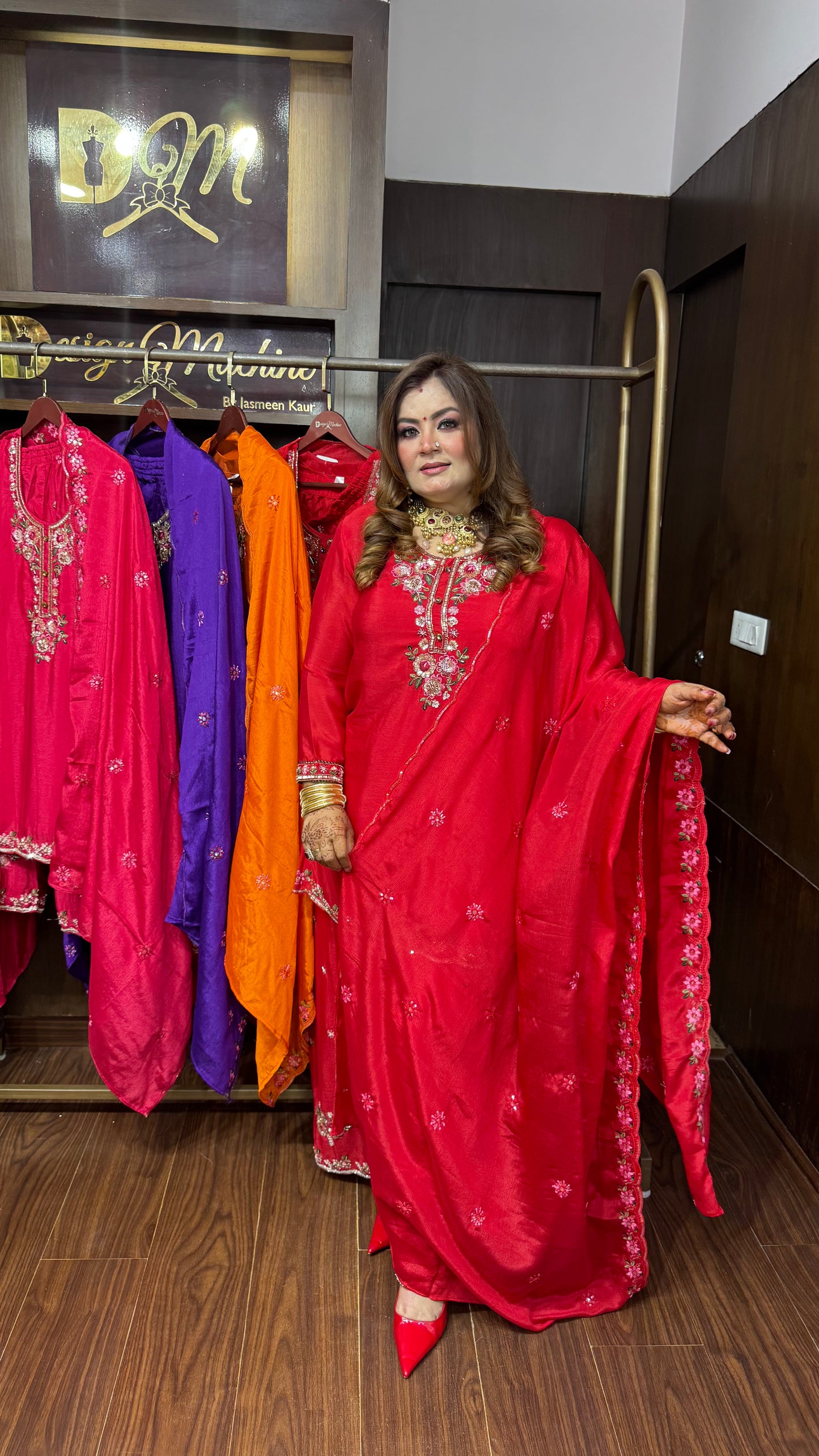 Ritika (Pure Chinnon Crepe Suit)