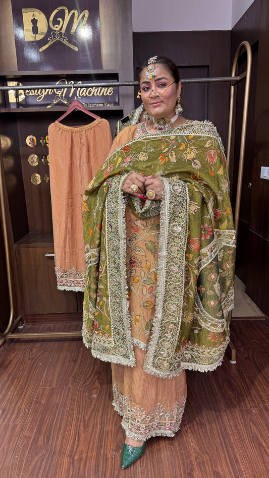 Tavisha (Glass Tissue Sharara Suit)