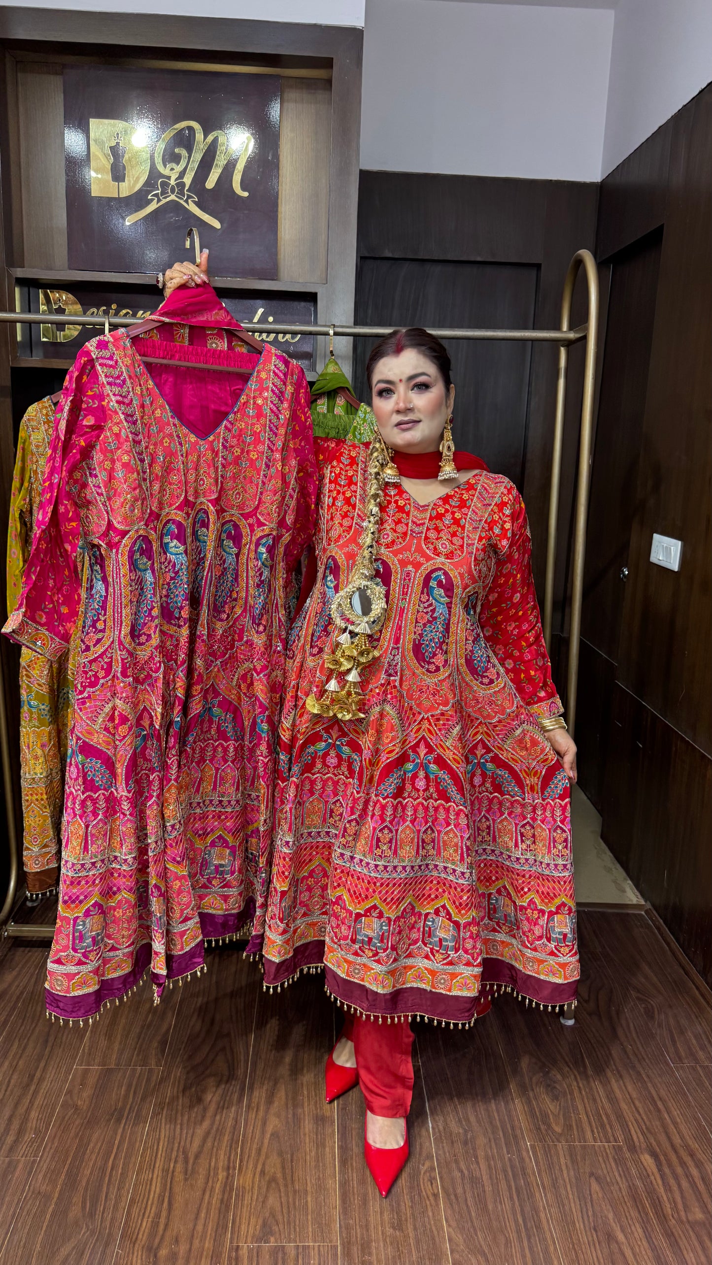 Ishanika (Pure Chinnon Anarkali Suit)
