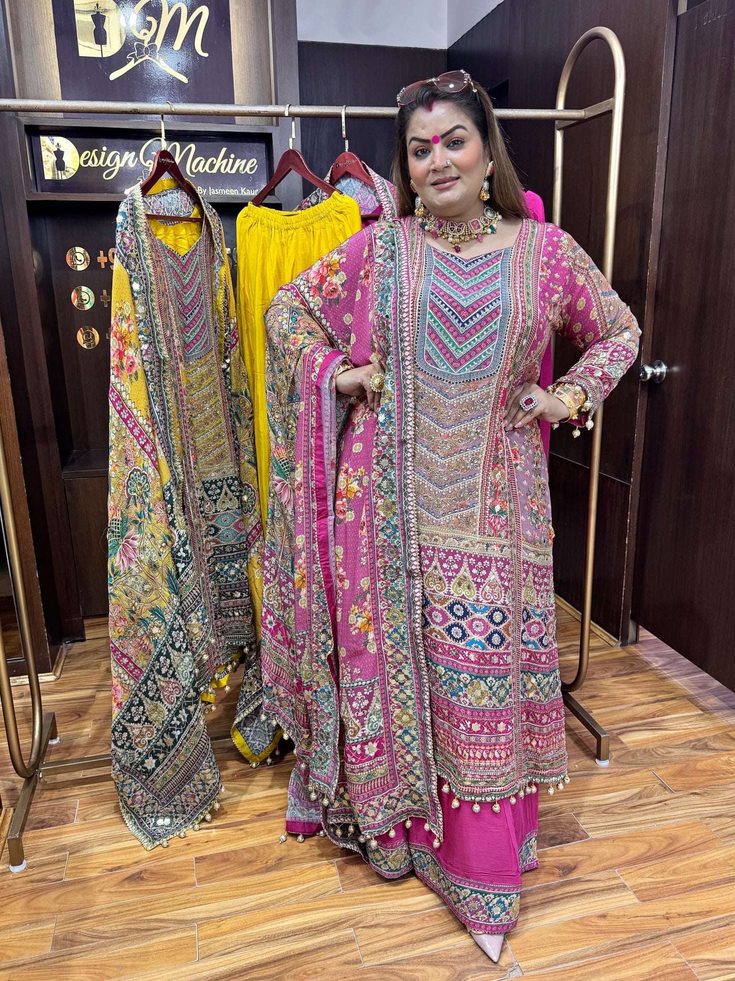 Zarqash Crepe Anarkali