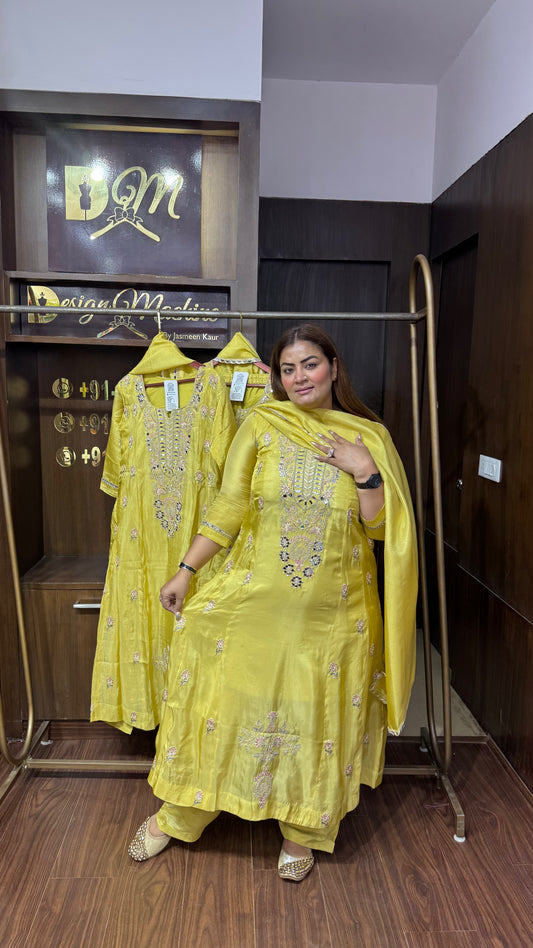 Aasha (Glass Tissue Anarkali Suit)