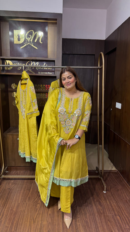 Ishita (Glass Tissue Anarkali Suit)