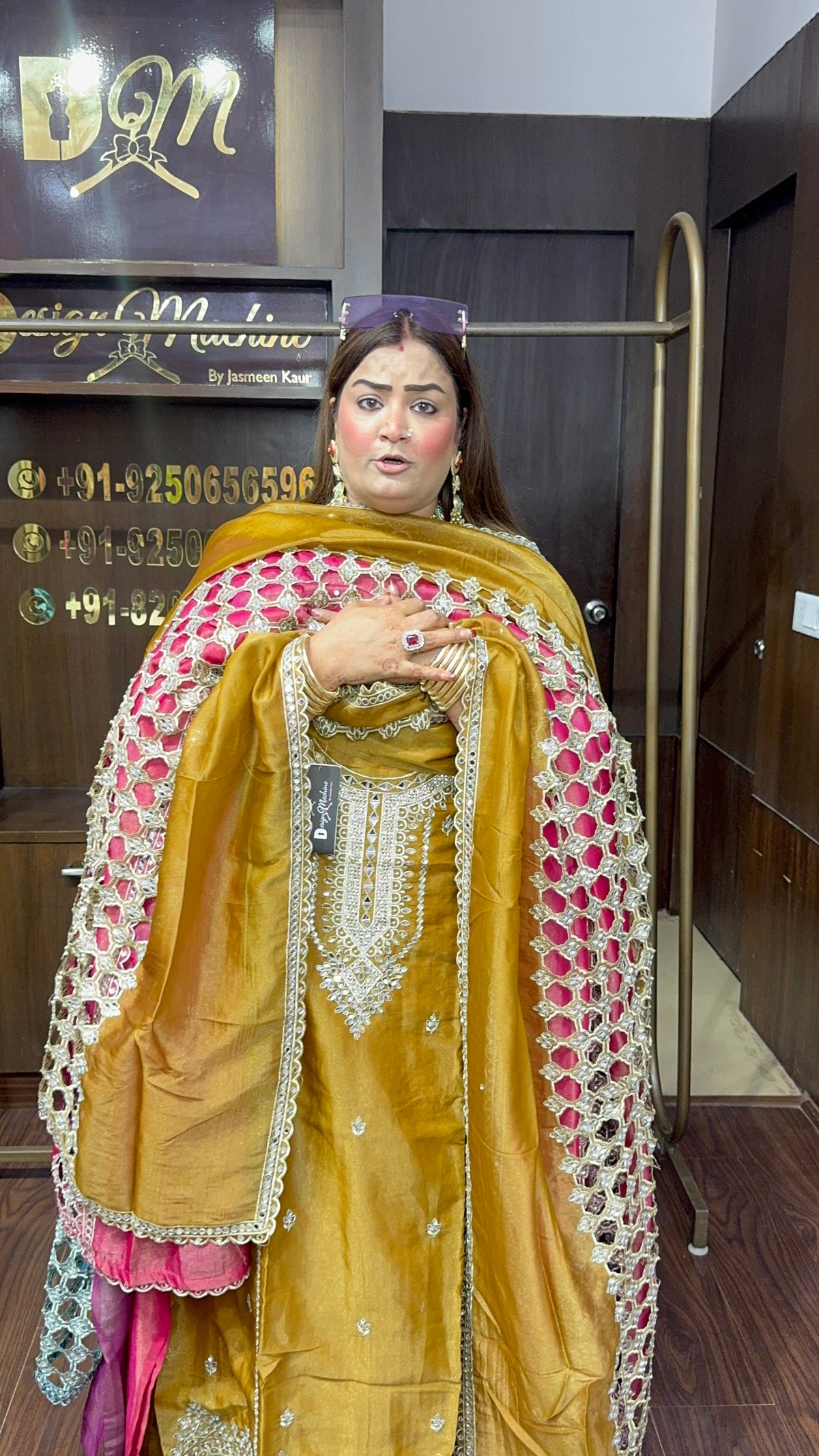 Veylisse Glass Tissue Unstitched Suit