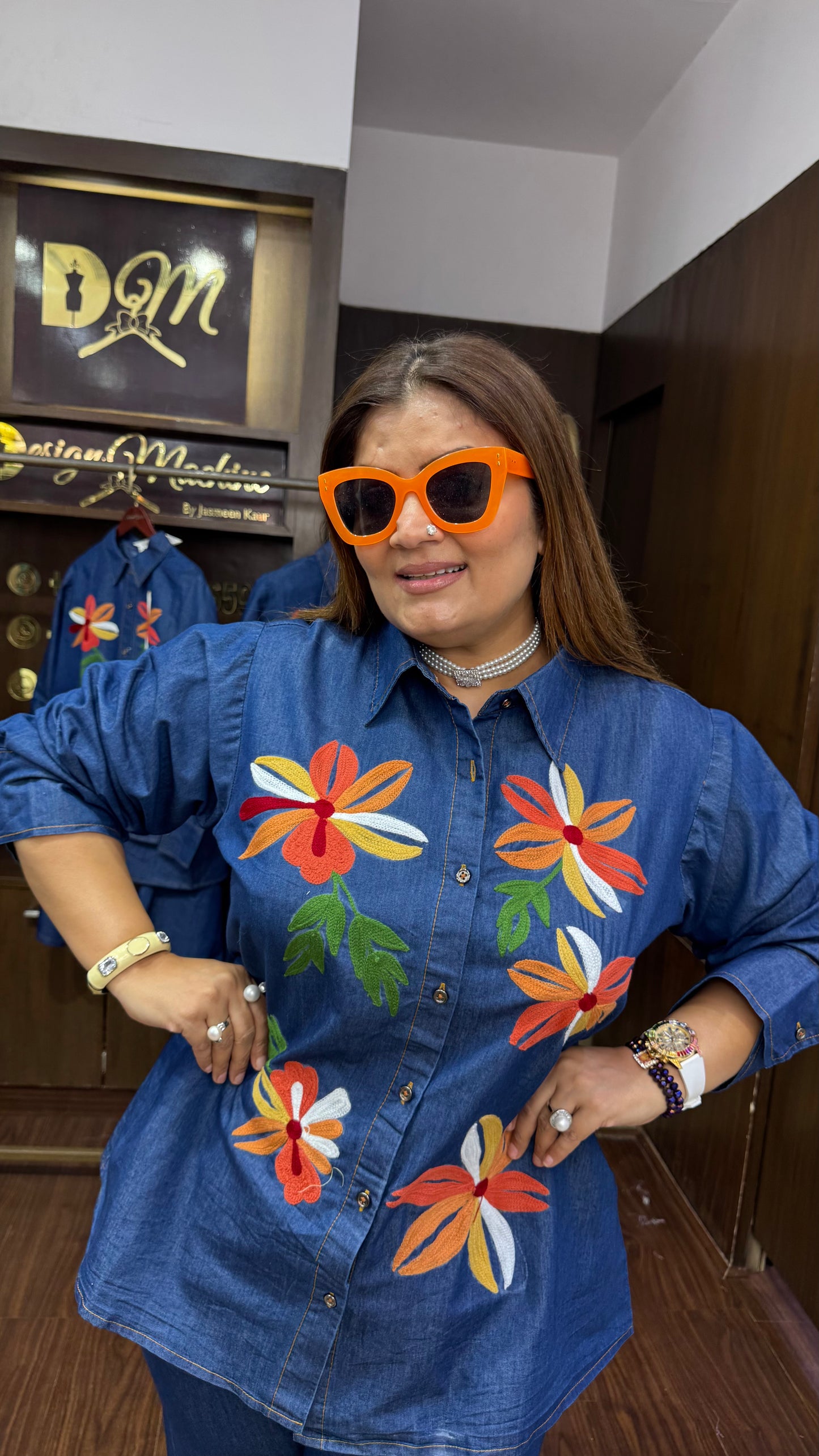 Navelle (Denim Cordset)