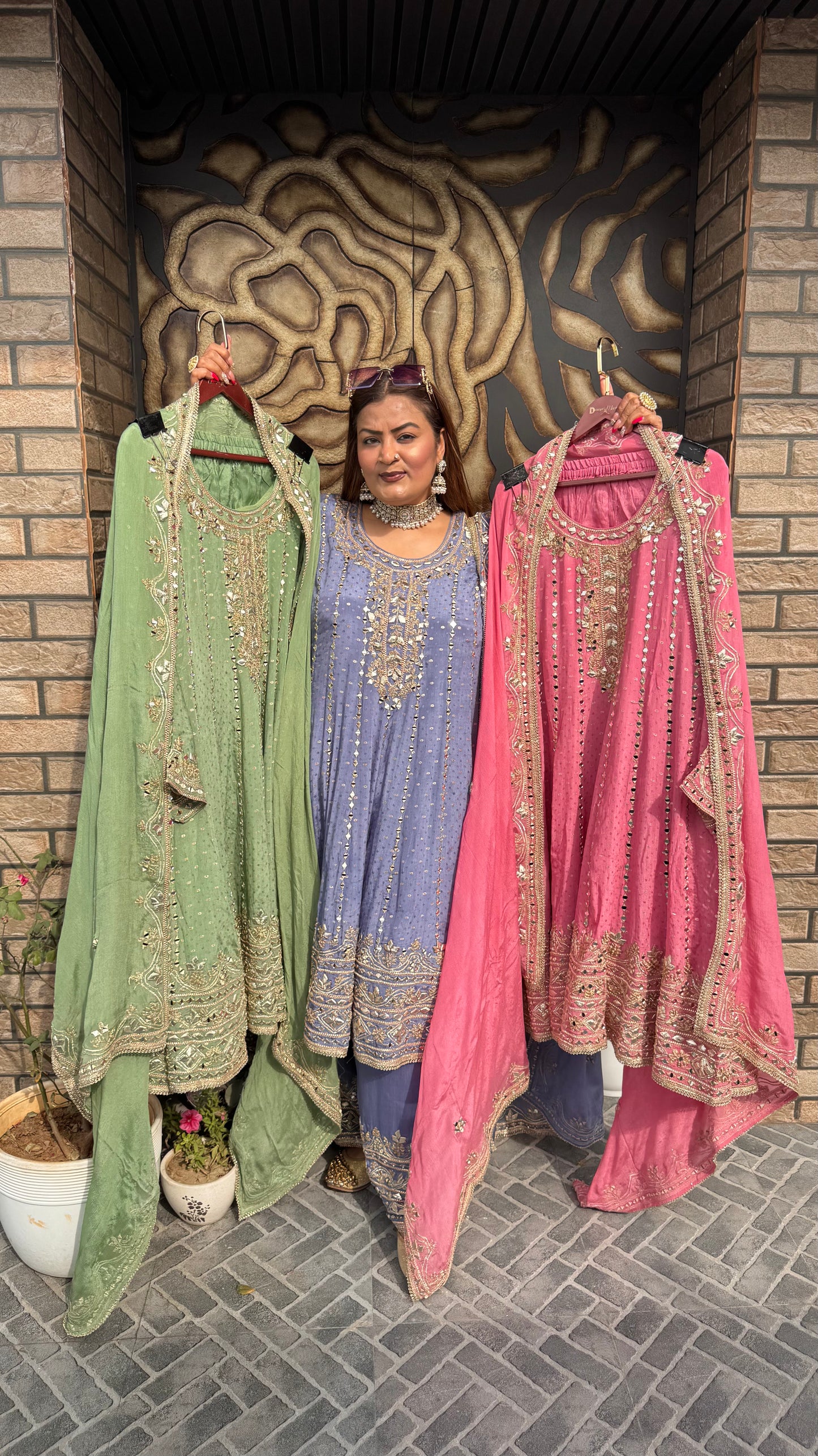 Velina (Pure Chinnon Anarkali)