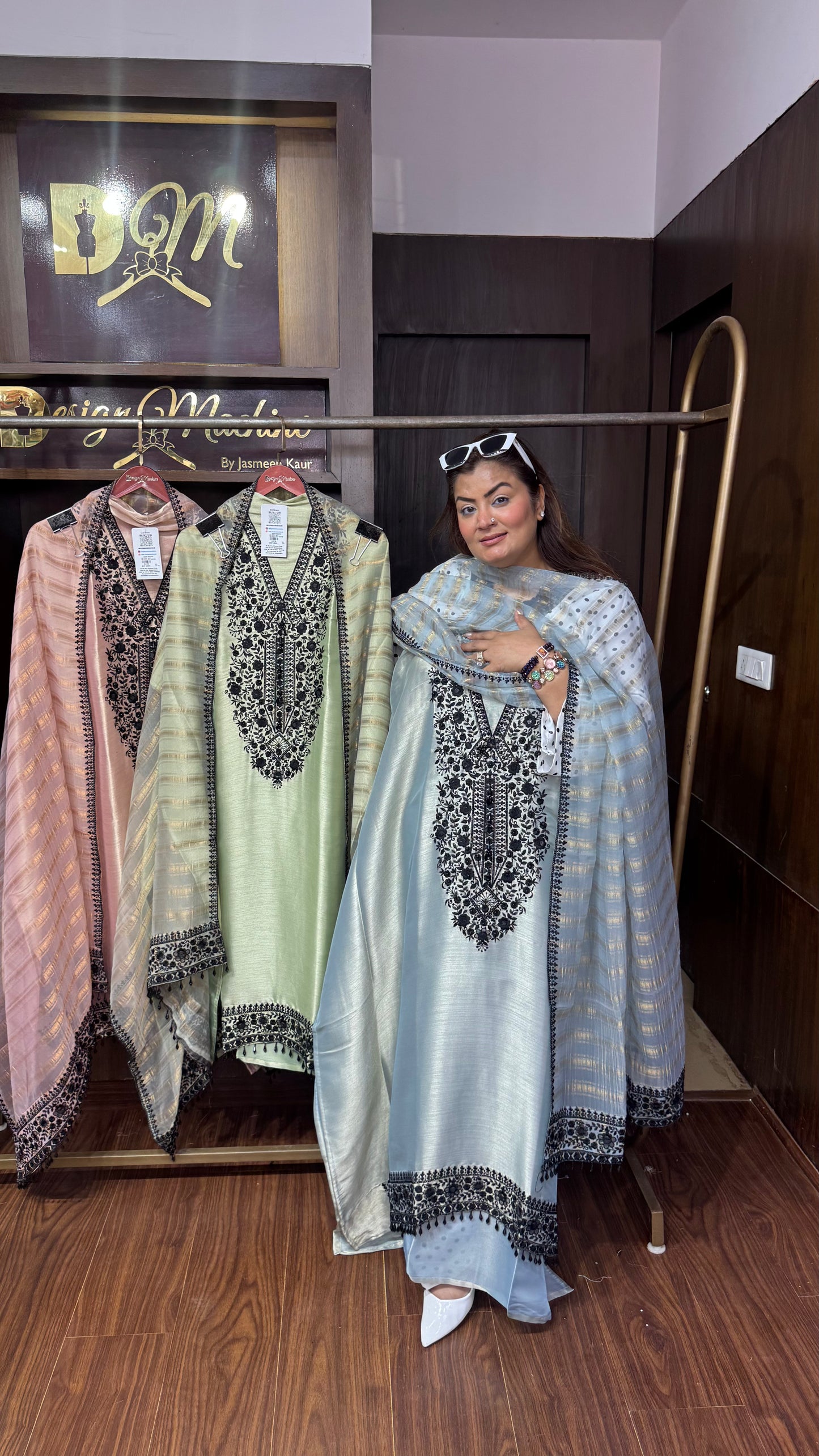 Aurelia Glass Tissue Unstitched Suit