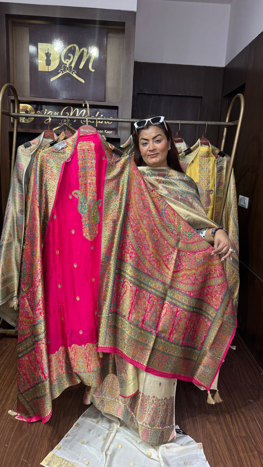 Ruhani Banarasi Unstitched Suit