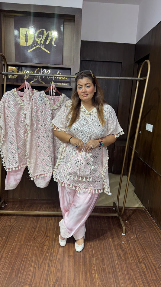 Zarisha Lakhnavi Short Kaftan Co-ord Set