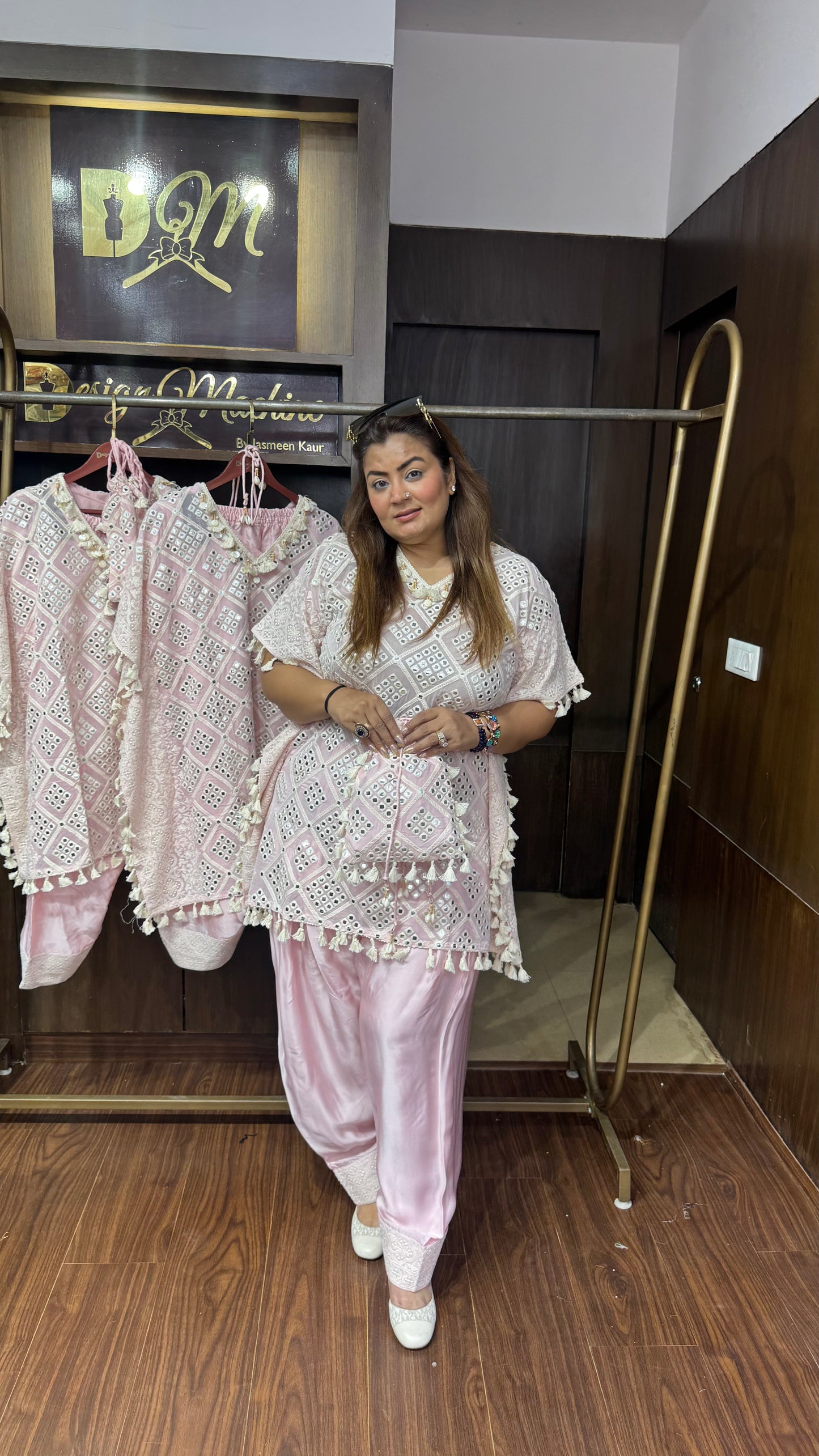 Zarisha Lakhnavi Short Kaftan Co-ord Set