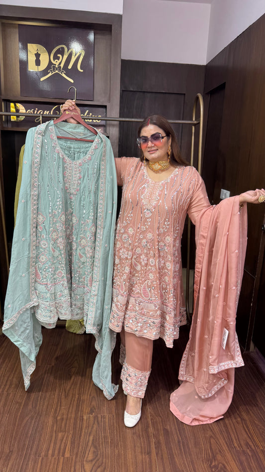 Novira (Chinnon Crepe Anarkali Suit)