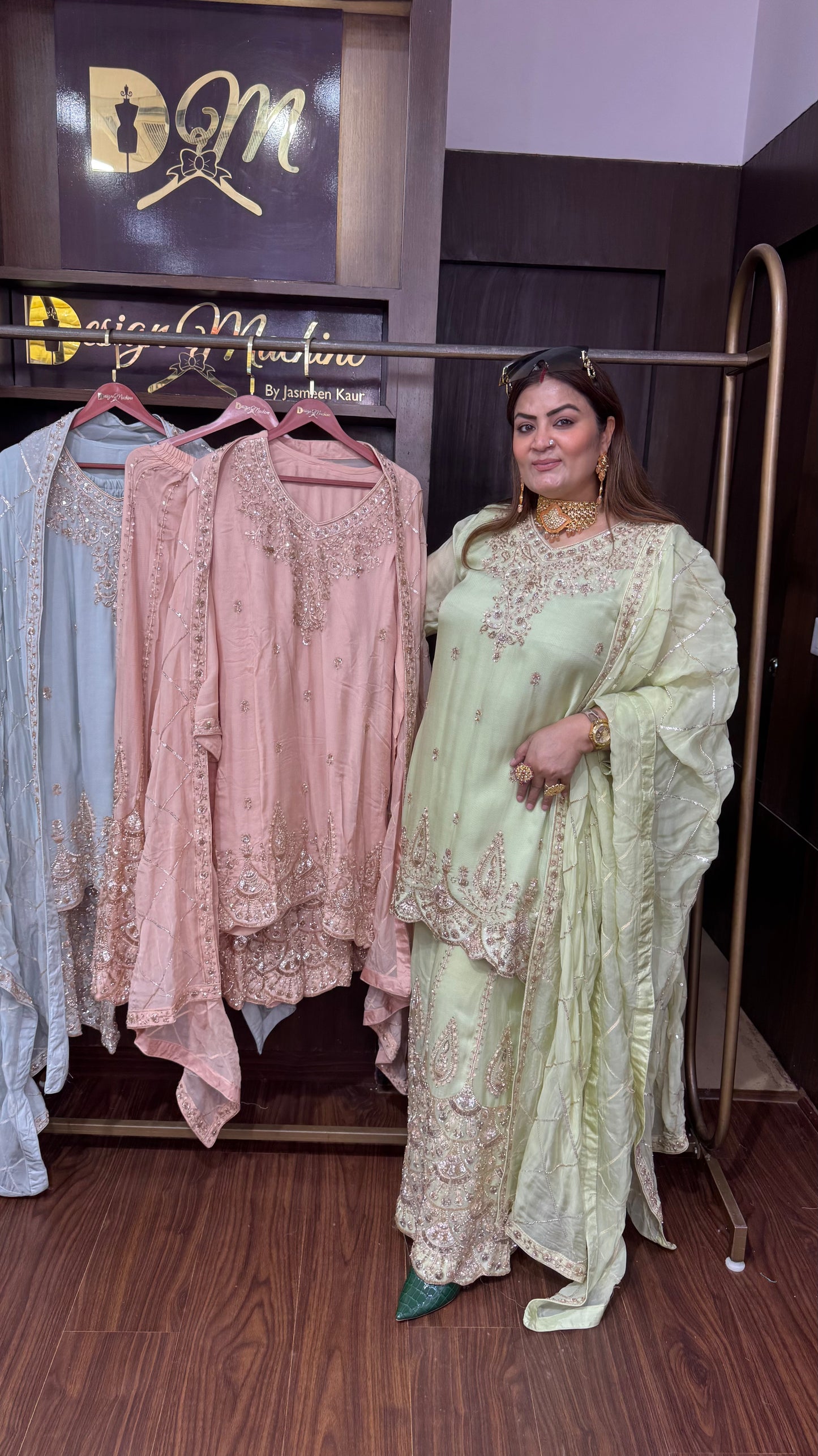 Elziana (Glass Tissue Sharara Suit)