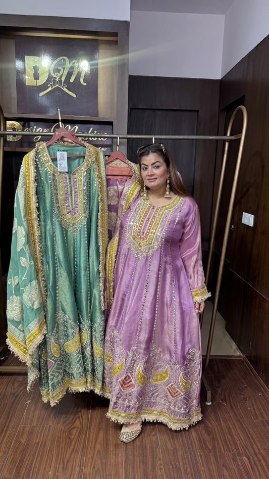 Zunaira Pure Chunon Anarkali Suit