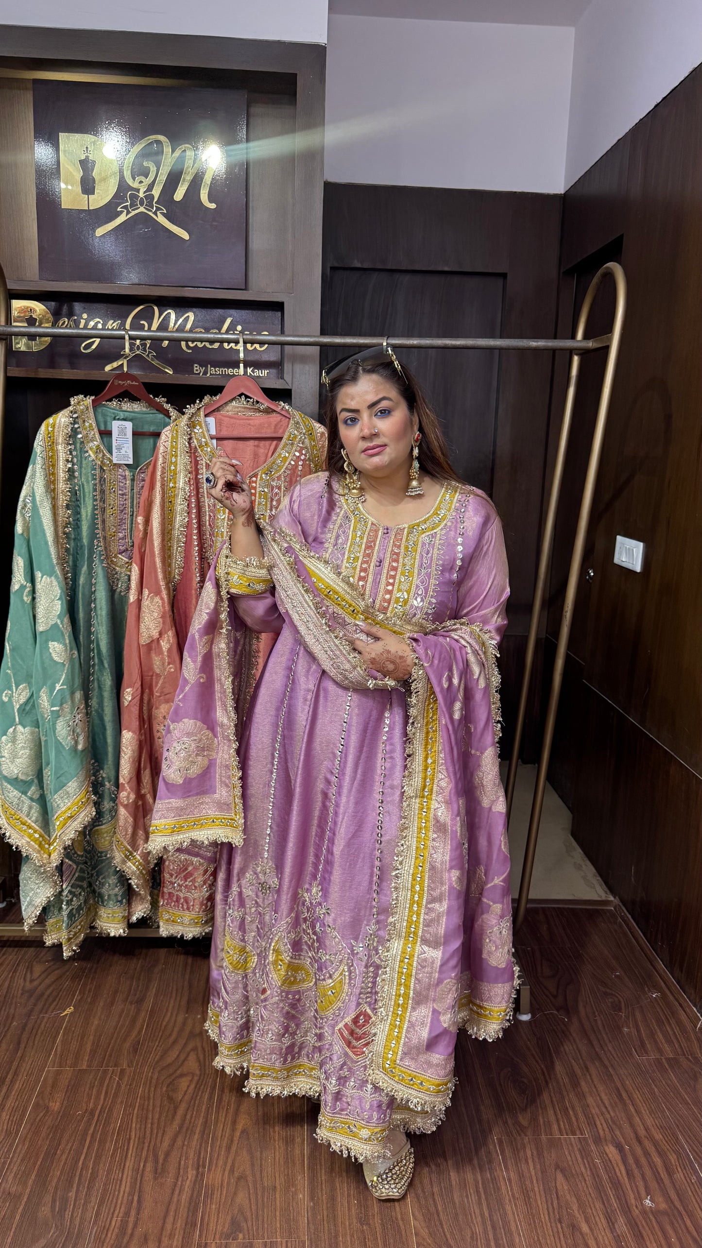 Zunaira Pure Chunon Anarkali Suit