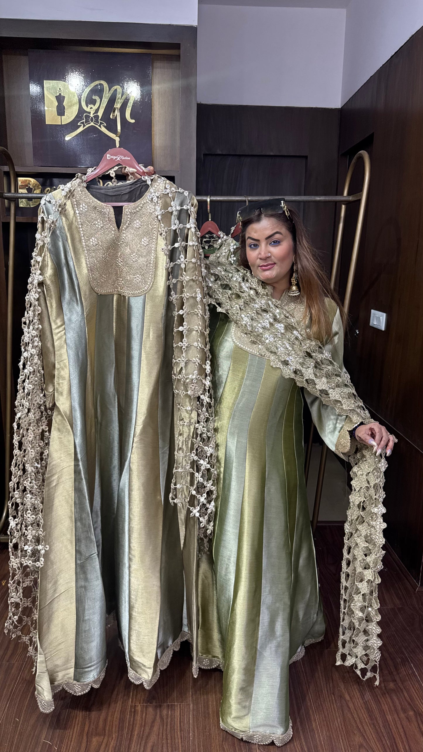 Eshaal Pure Chunon Anarkali Suit
