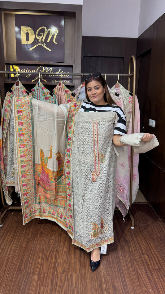 Avoriah (Malmal Cotton Unstitch Suit)