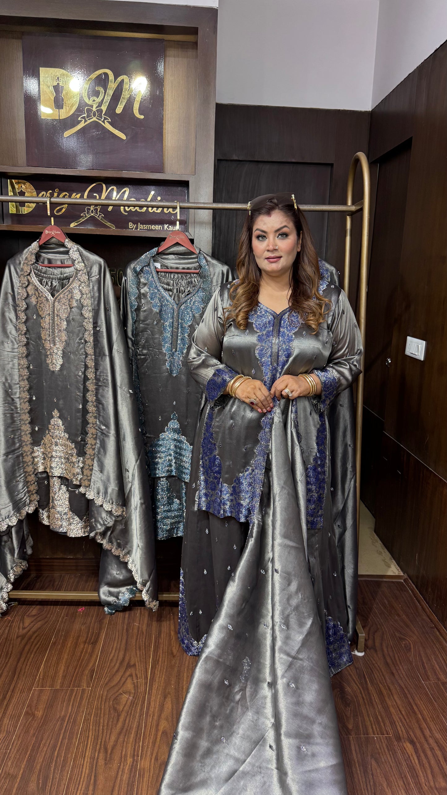 Zaymira Ziraff Tissue Sharara Suit