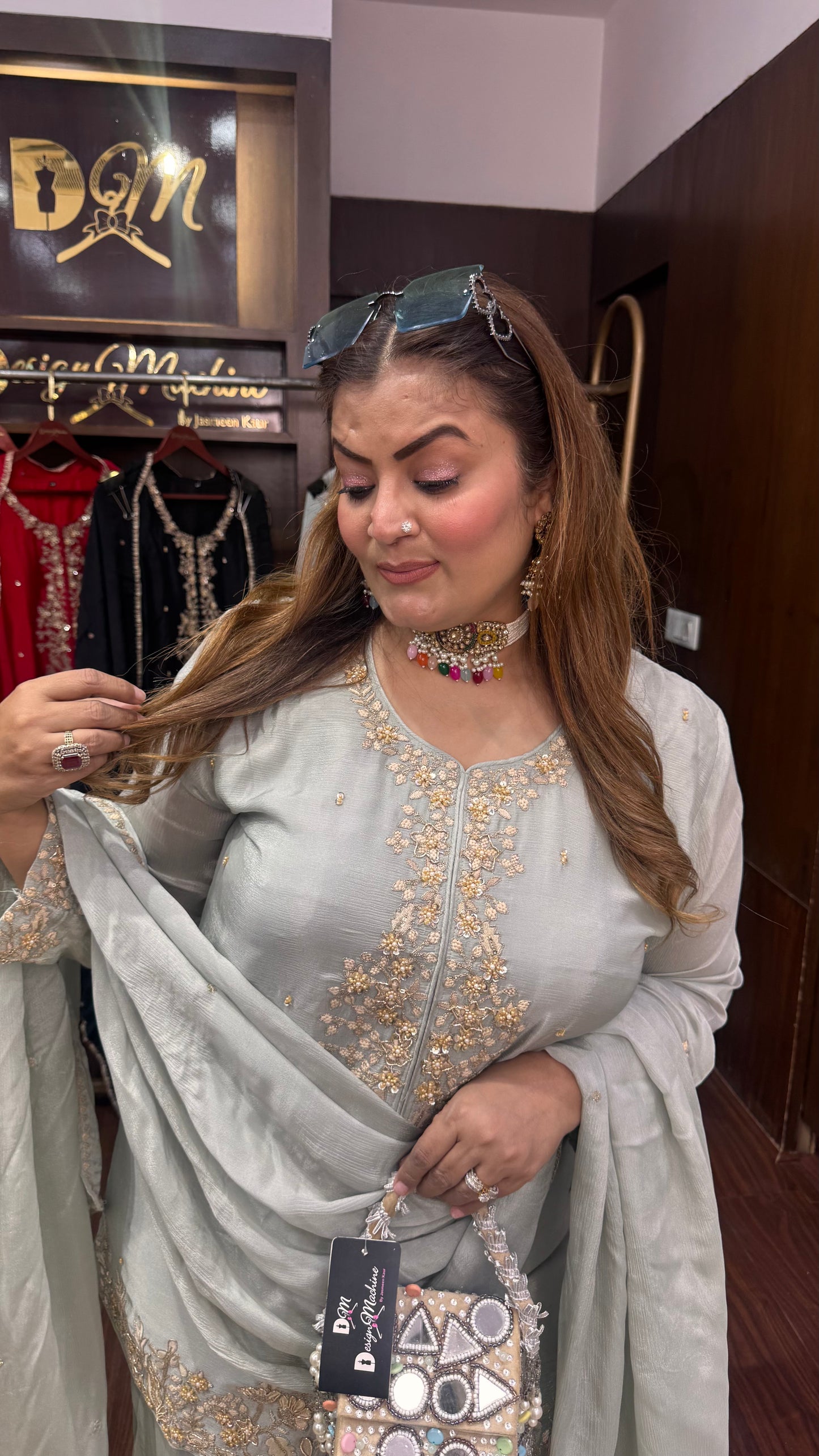 Laviera (Chinnon Crepe Sharara Suit )