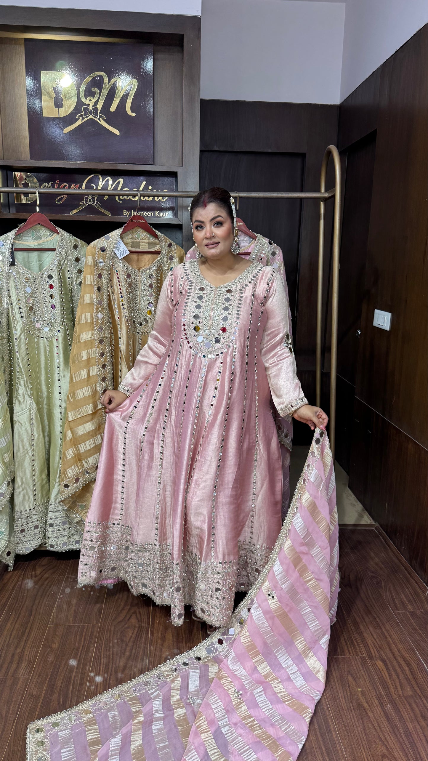 Ziyaara Ziraff Tissue Anarkali Suit