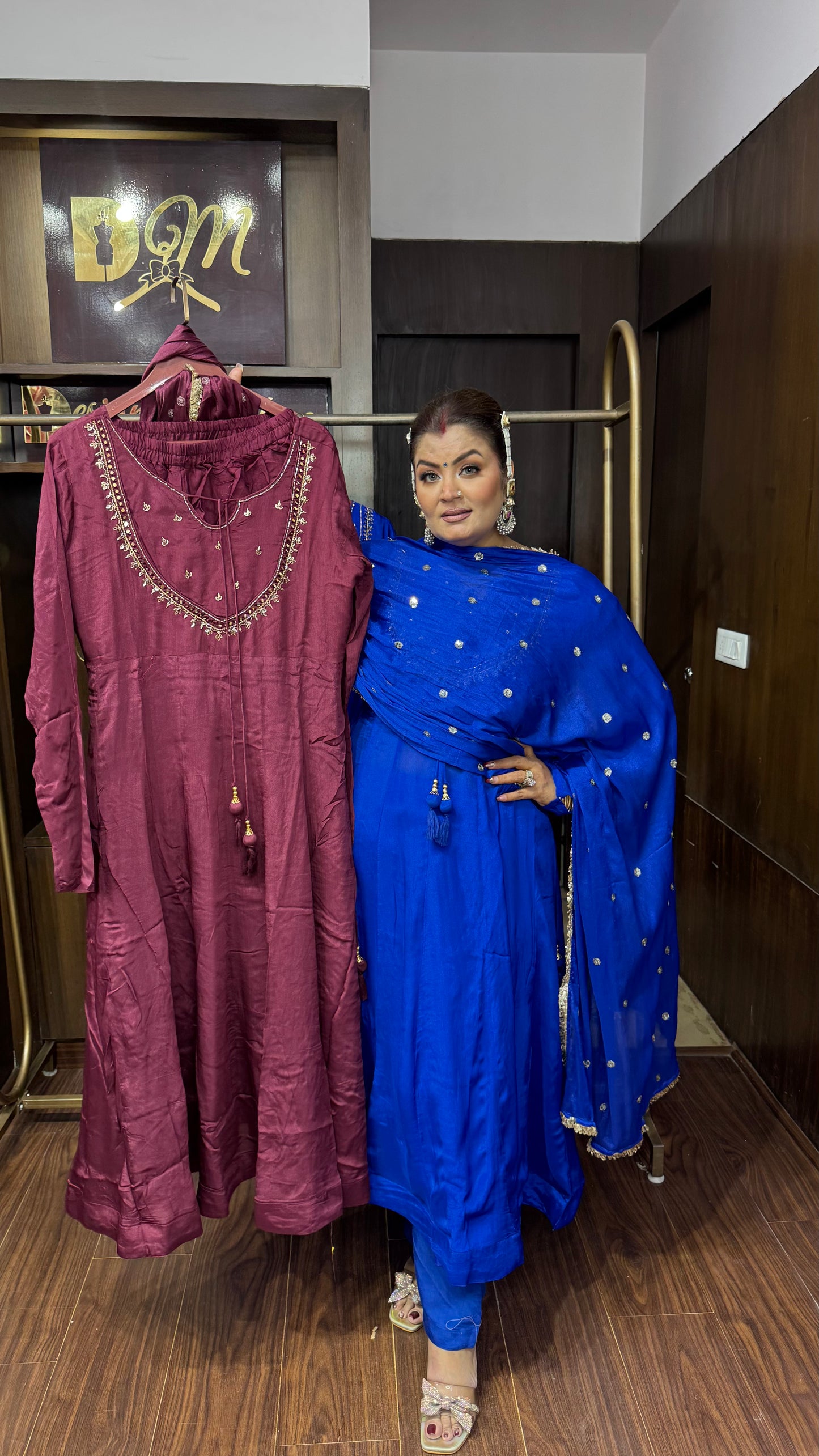 Amayra Chunon Crepe Anarkali Suit