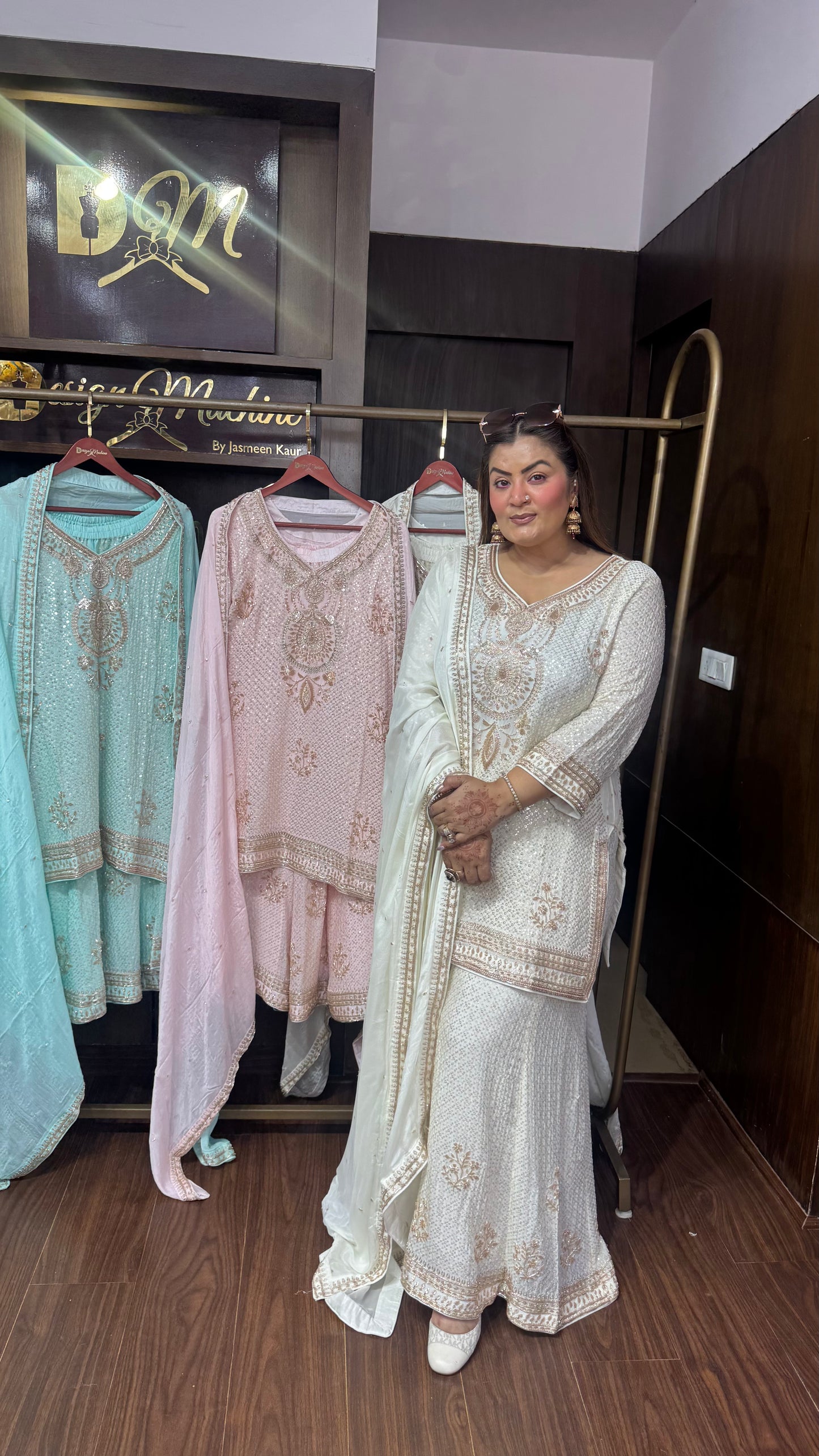 Zeenat Pure Georgette Sharara Suit