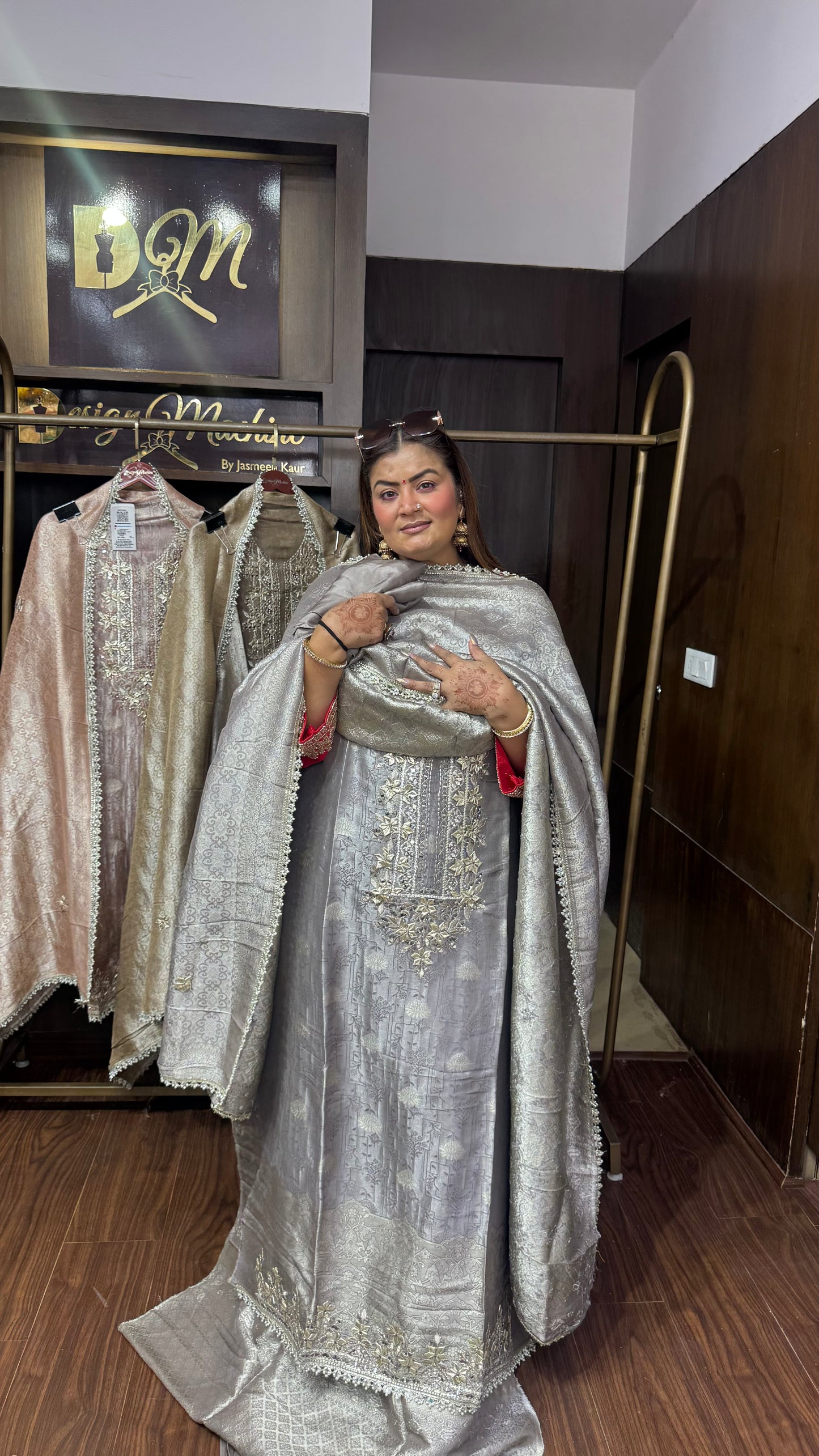 Arohi Glass Tissue Unstitched Suit