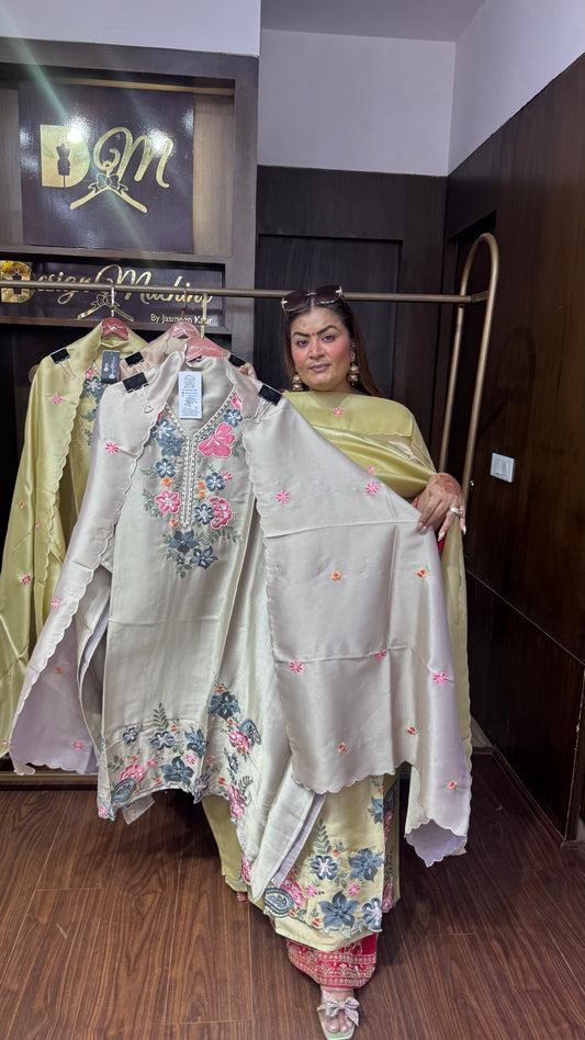 Vareesha Pure Glass Tissue Unstitched Suit