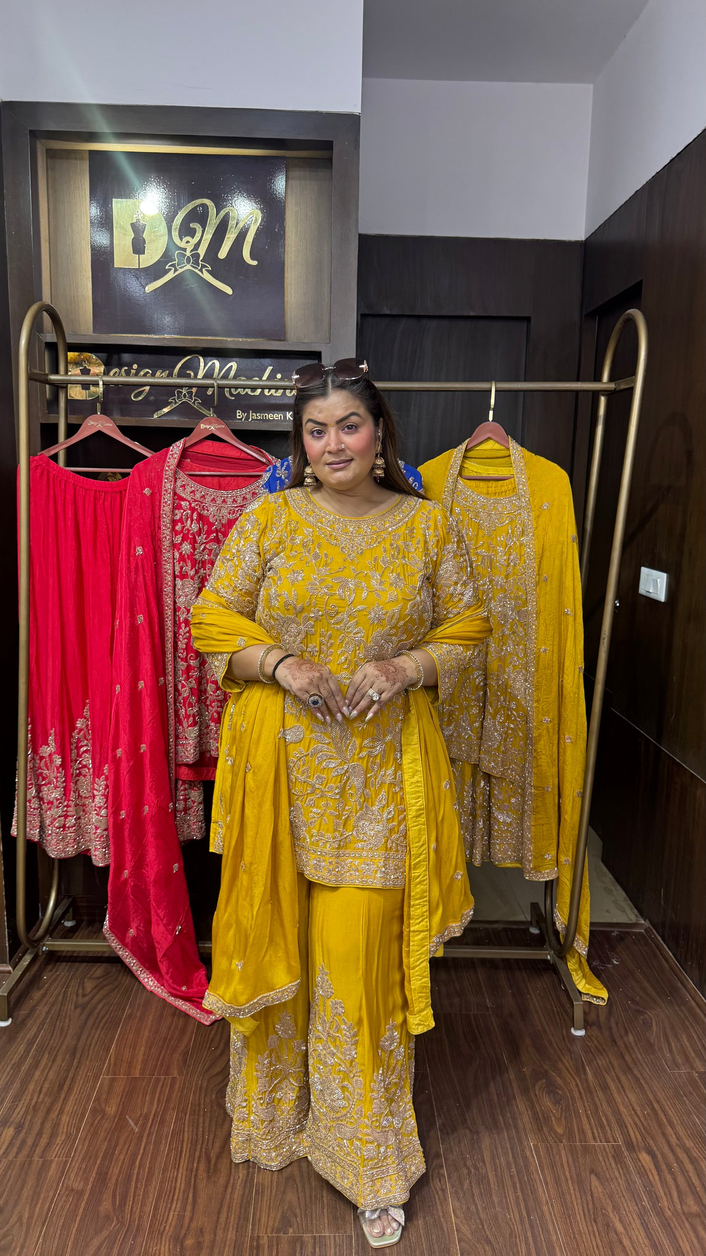 Aizah Pure Chunon Sharara Suit