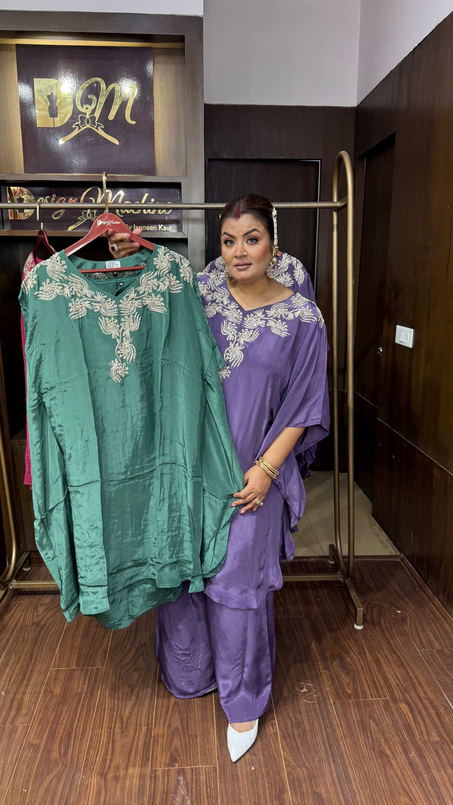 Zarelle Pure Crepe Kaftan Cordset
