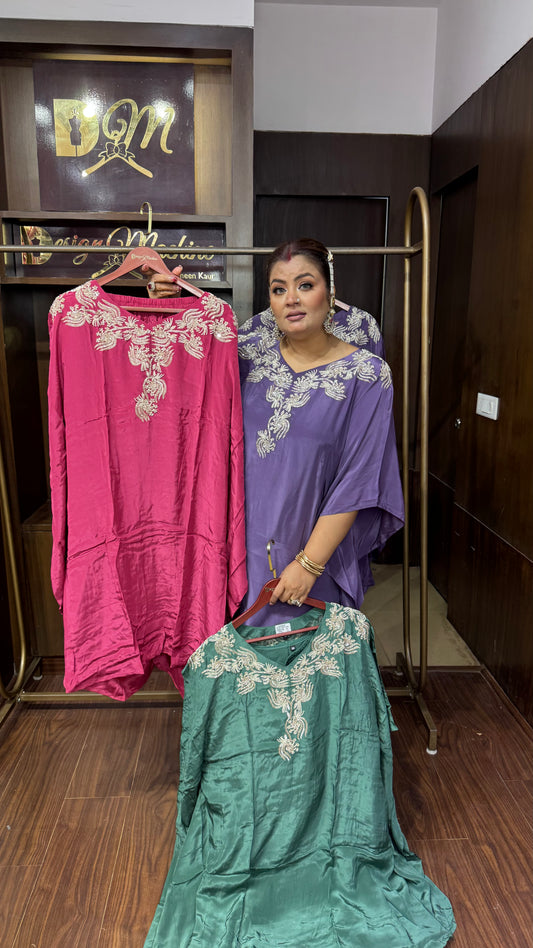 Zarelle Pure Crepe Kaftan Cordset