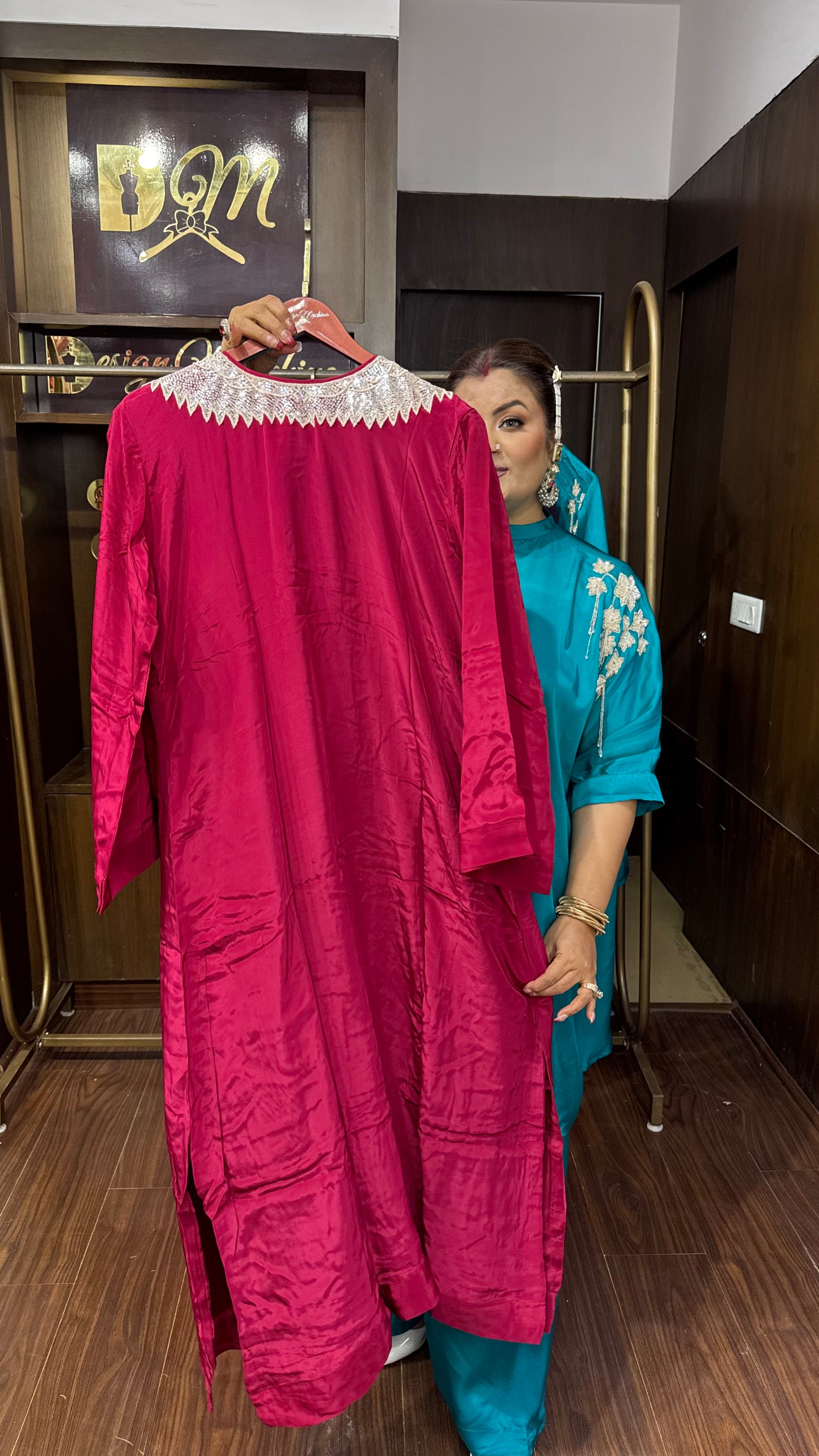 Zareena Pure Crepe Kaftan Cordset