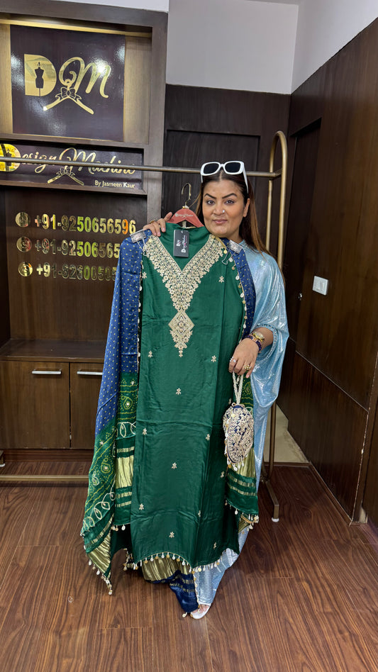 Zyoria (Pure Silk Unstitch Suit)