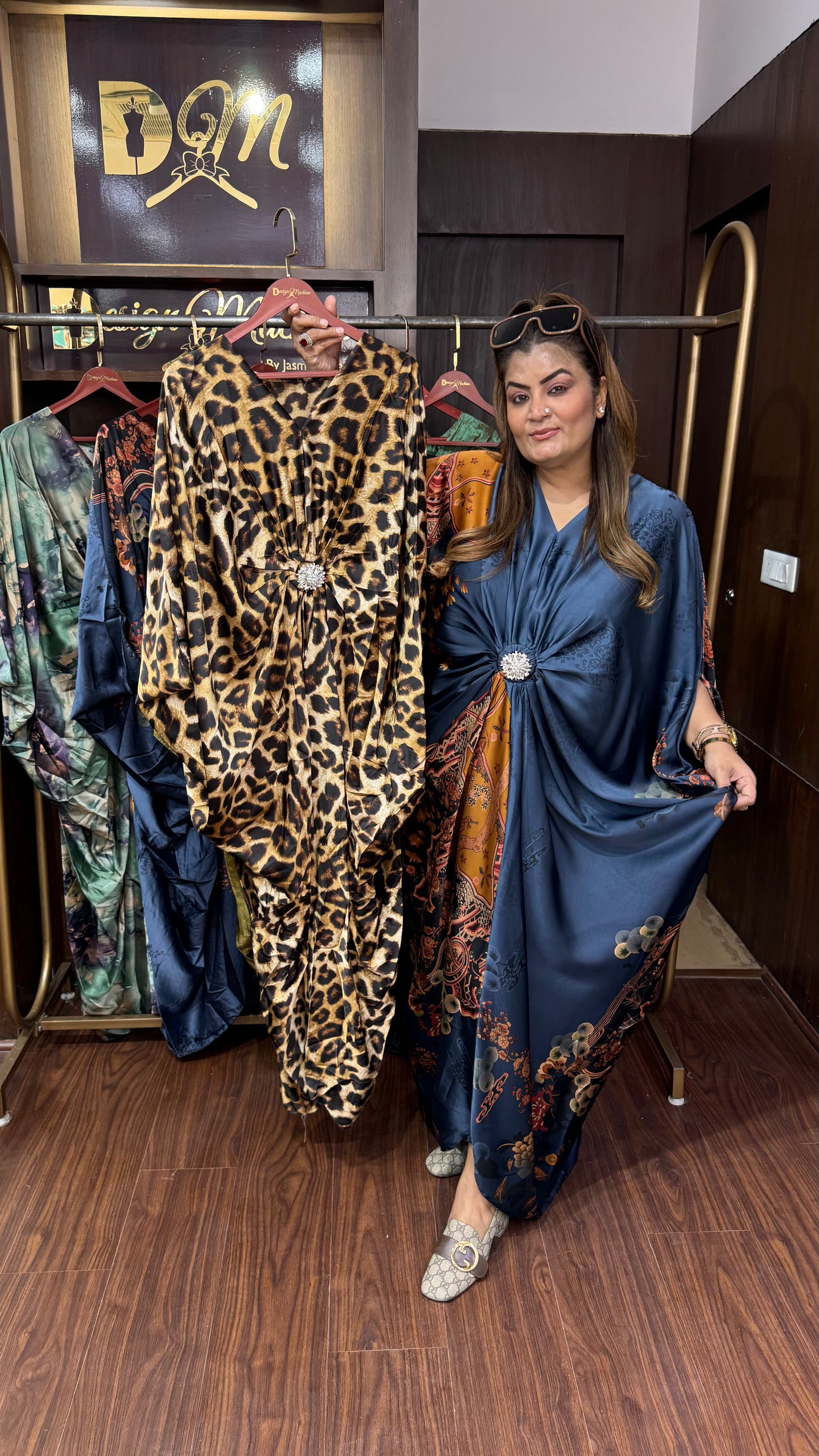 Avyelle (Pure Crepe Kaftaan Dress)