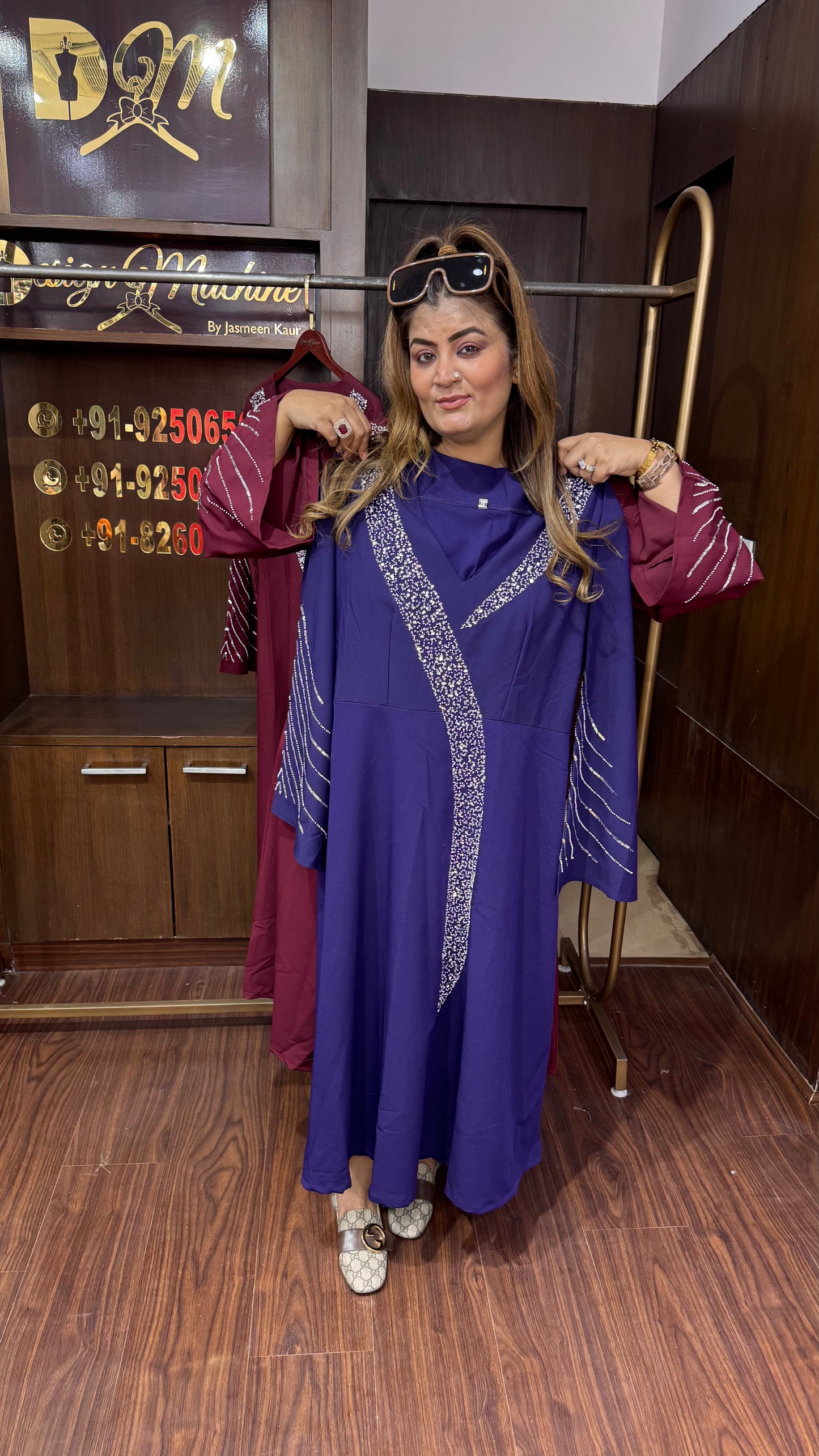 Zyvira (Banana Crepe Fabric Dress)