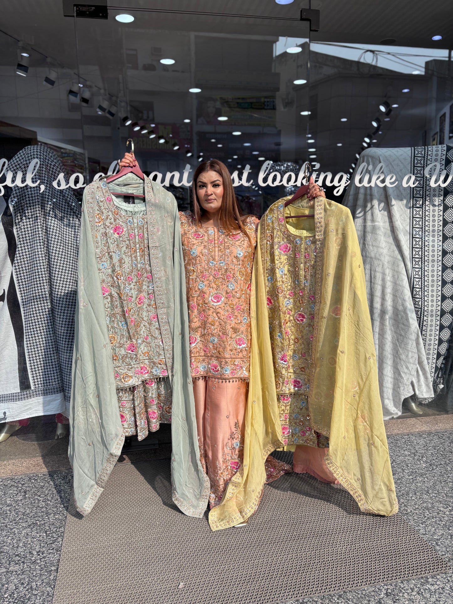 Isha (Pure Satin Silk Sharara Suit)