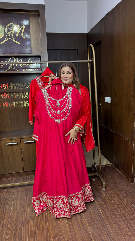Heemani (Pure Chinnon Crepe Fabric Suit)