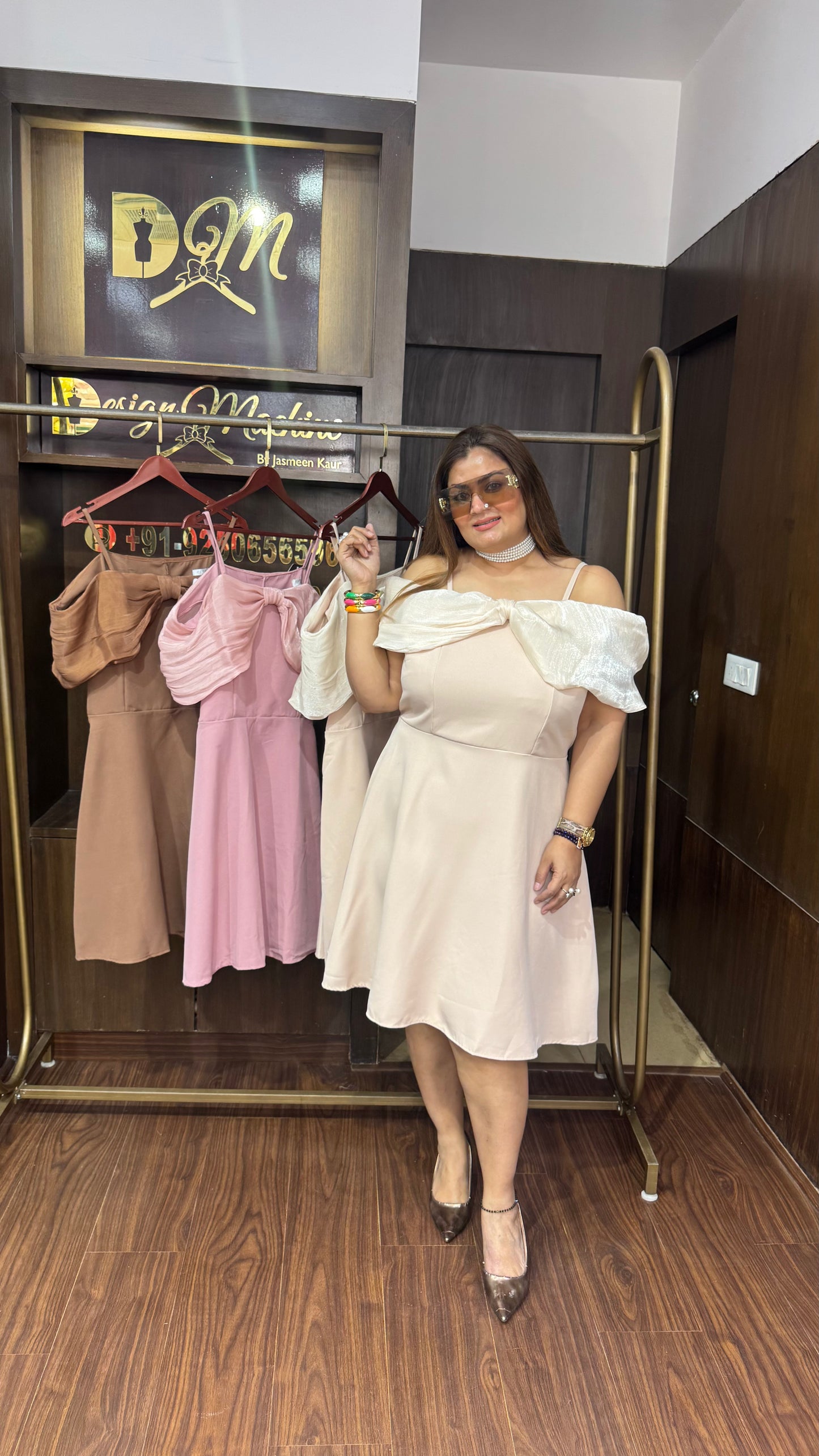 Veloria (Imported Fabric Dress)