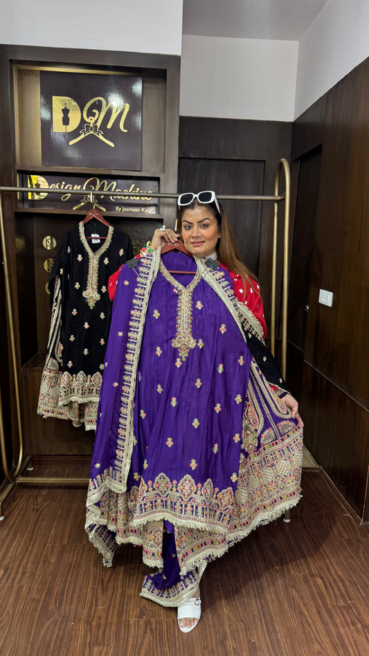 Orelza (Semi-Stitched Sharara Suit)
