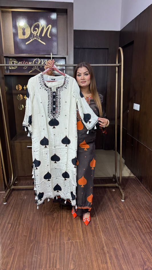 Hitakshi (Pure Crepe Fabric Long Cordset)