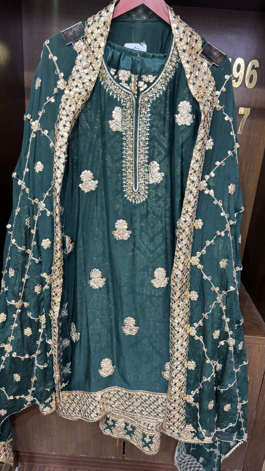 Avorina (Chinnon Semi-Stitched Sharara Suit)