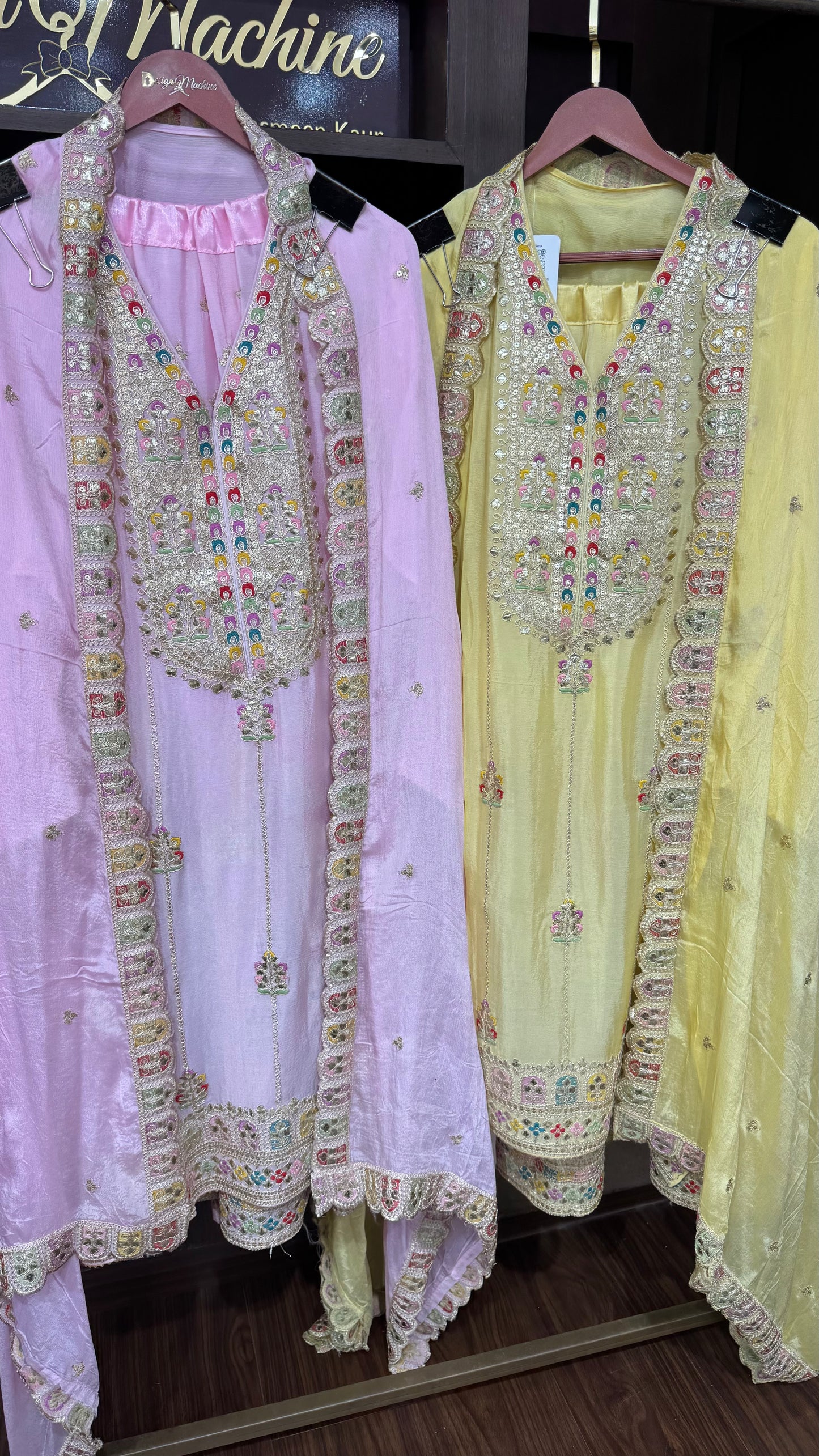 Elyzara (Chinnon Semi-Stitched Sharara Suit)