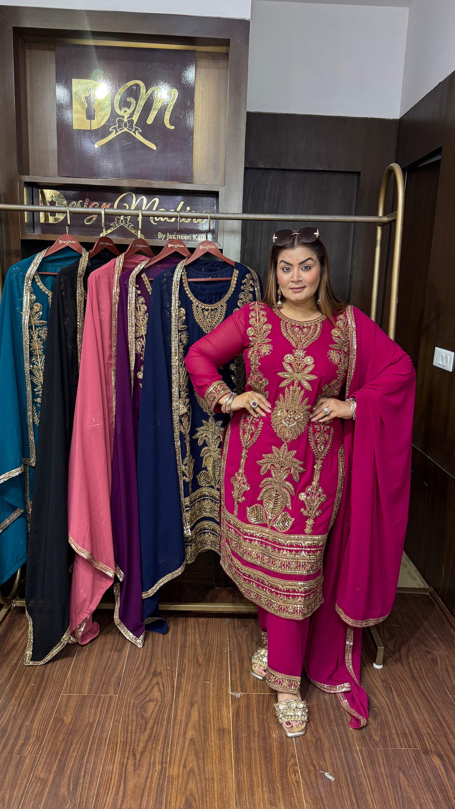 Aafreen Glass Tissue Pakistani Suit