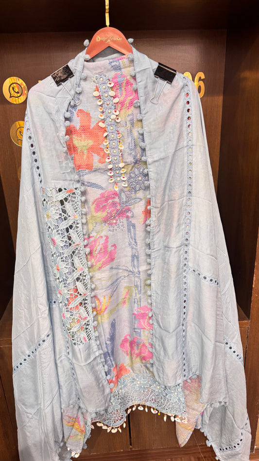 Asmira (Cotton Unstitch Suit)