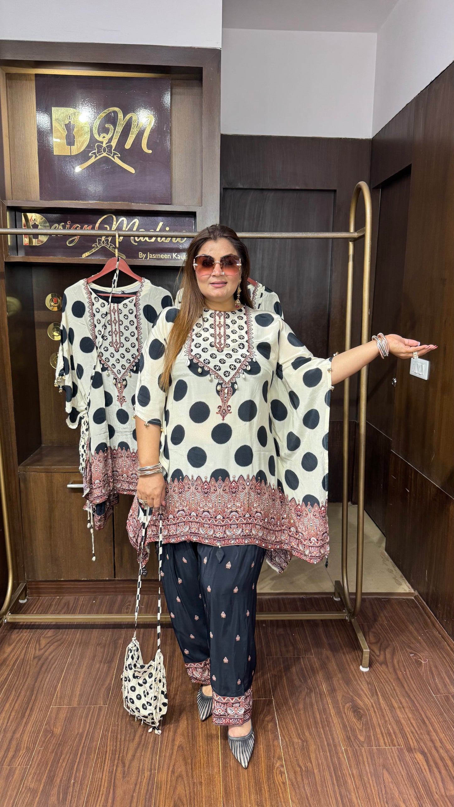Zarelle Pure Crepe Kaftan Cordset