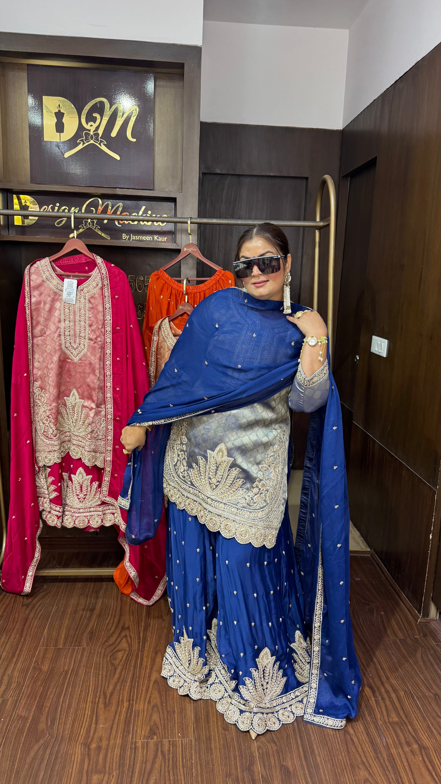 Glass Tissue Sharara Suit