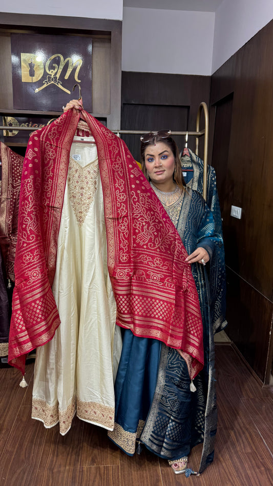 Himanshi (Cotton Silk Anarkali Suit)