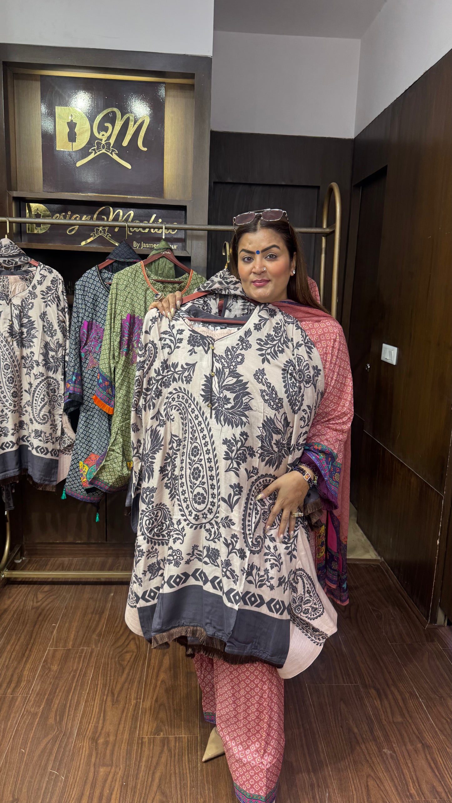 Ruhanika Pure Crepe Suit